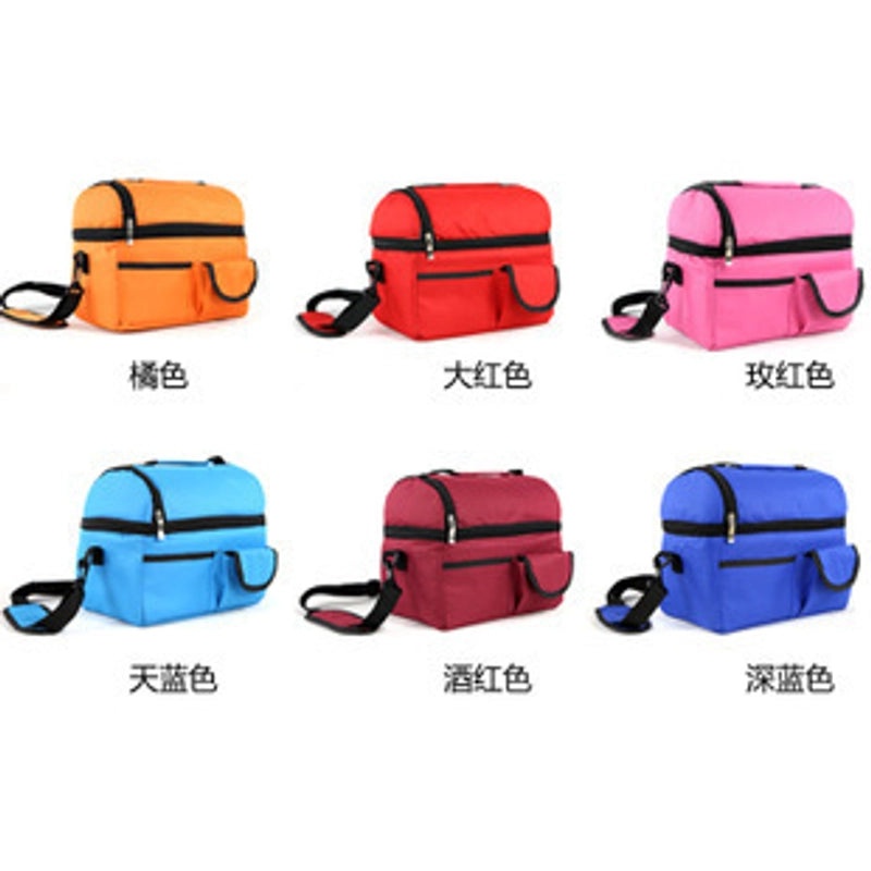 Insulated Double-layer Large Capacity Picnic Bag with Durable Zipper|Outdoor & Picnic Accessories