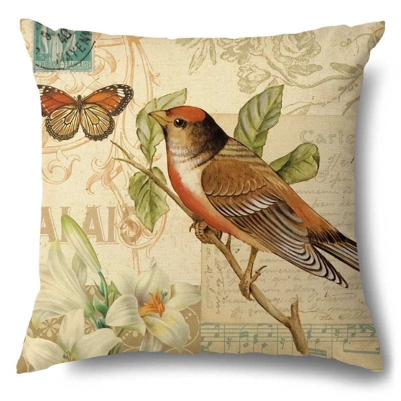 Trendy Animal and Floral Linen Pillow Covers|Home Decor Pillows