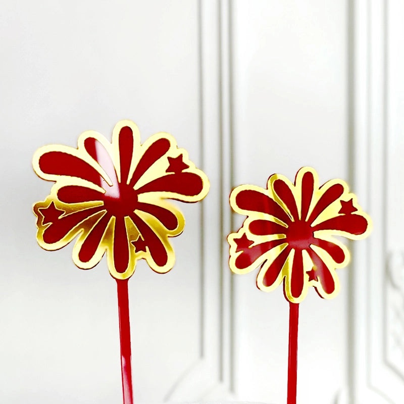 Festive Party Cake Decorations with Cute Basic Letter Plastic Supplies for Christmas and New Year|Home & Garden > Kitchen & Dining > Bakeware & C