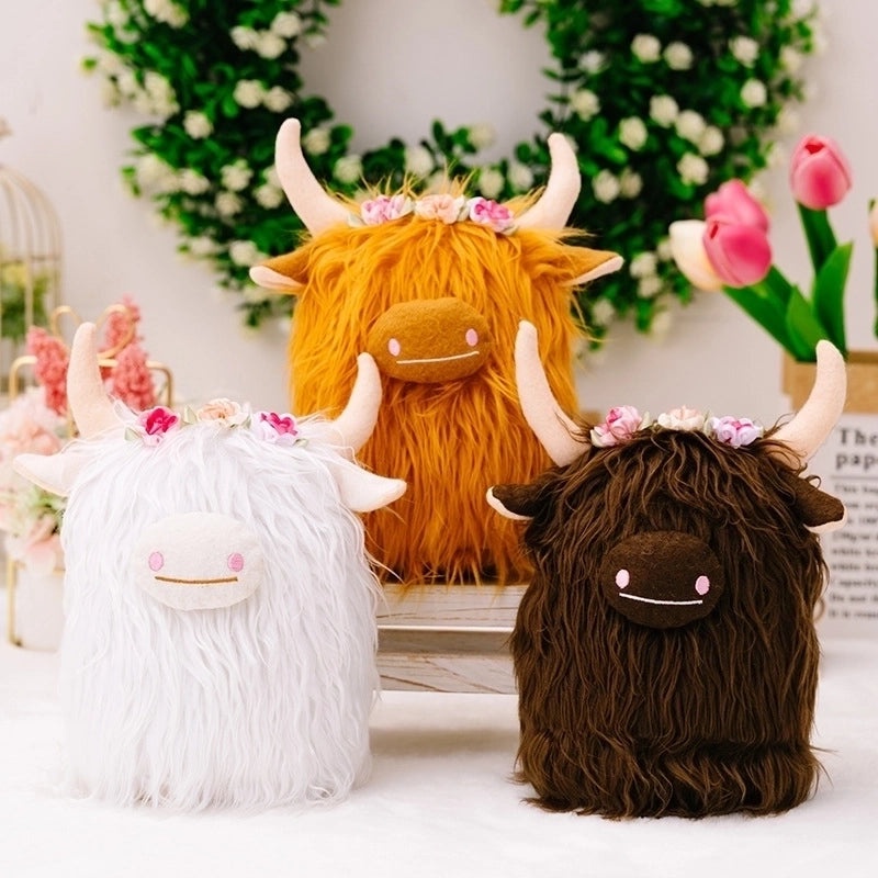 Adorable Plush Cattle Family Gathering Decor | Home Decorations