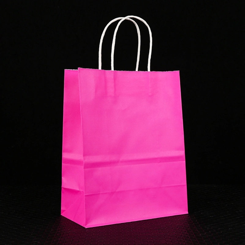 Handheld Kraft Paper Snack Bread Takeout Bags Custom Logo Printing Available|Packaging & Storage Bags