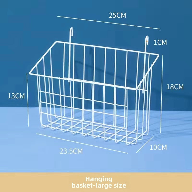 Metal Mesh Grid Wall Rack for Storage and Photo Display | Home Organization
