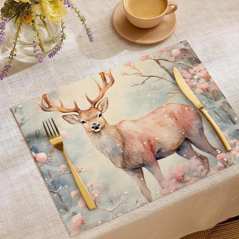 Minimalist Christmas Tree Placemat for Holiday Dining|Home Decor & Tableware