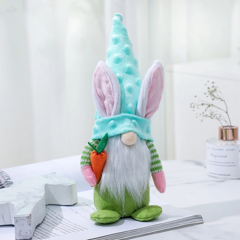 Easter Bunny Doll with Pointed Hat Cute Faceless Plush Ornament|Home Decor & Seasonal Decorations