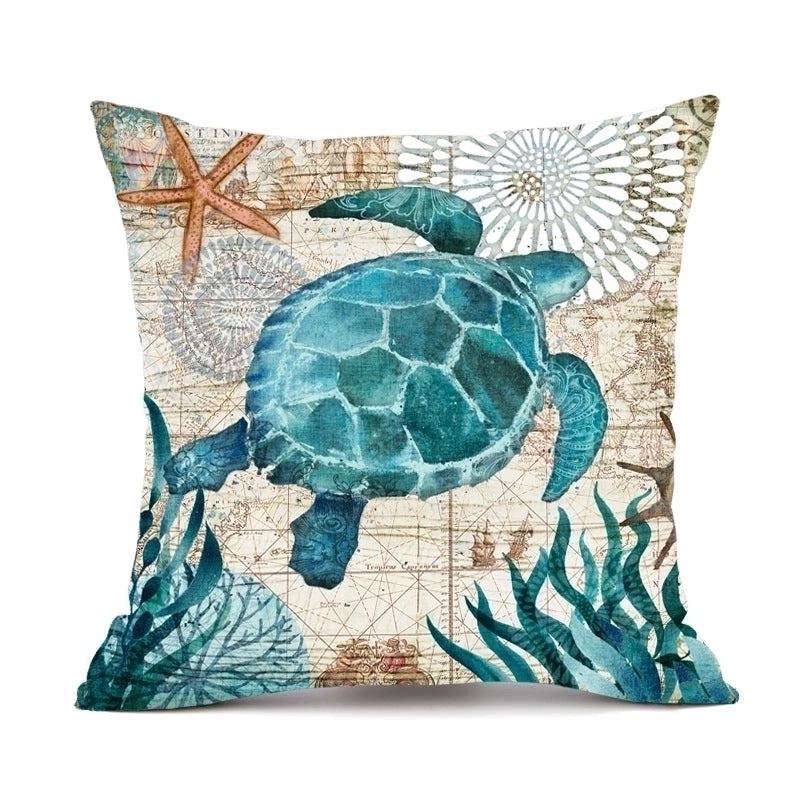 Vintage Ocean Animal Print Pillow Covers|Home Decor & Bedding