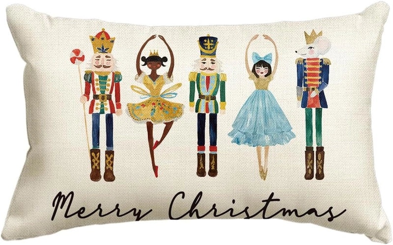 Christmas Holiday Linen Pillow Covers for Couch & Sofa | Home Decor