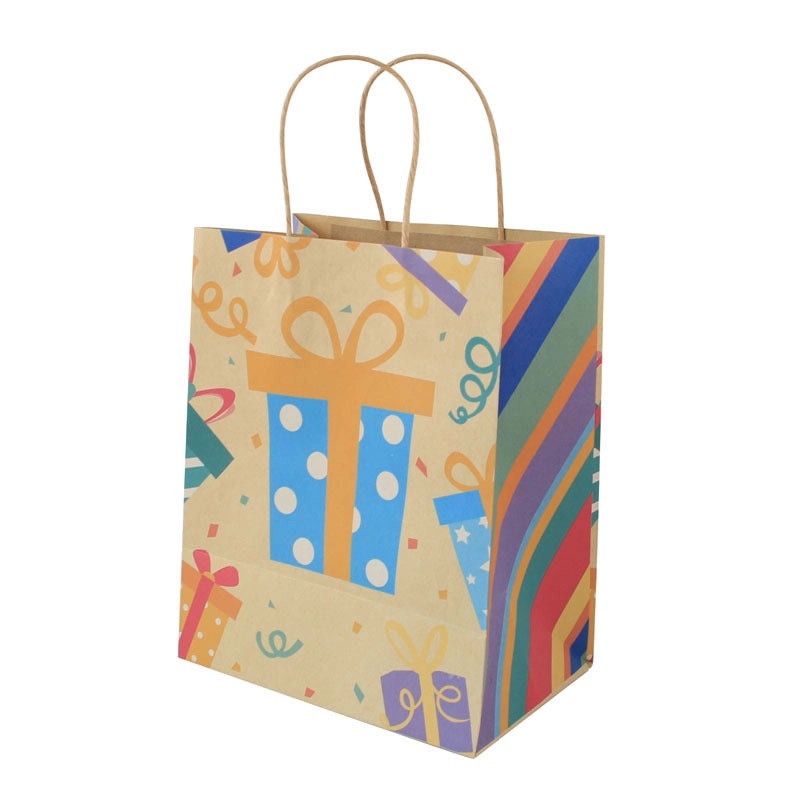 Cute Cartoon Birthday Paper Gift Bags 12 Pieces | Party Supplies