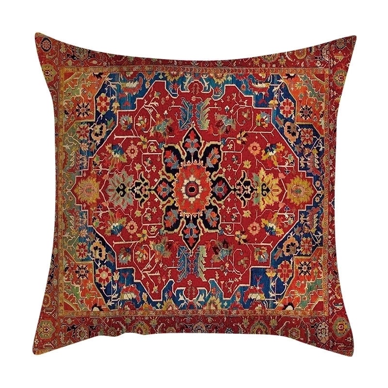 Bohemian Geometric Peach Skin Cushion Covers|Home Decor Pillows