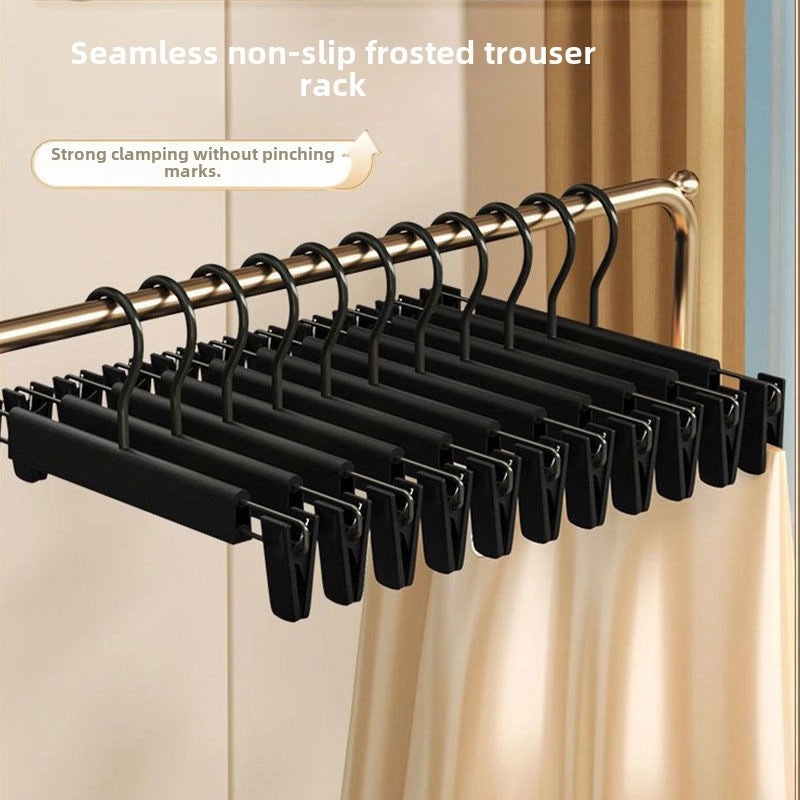 5 Pieces Plastic Pants Clips Retractable Seamless Hangers for Clothing Store & Home Drying|Clothing Storage & Organization