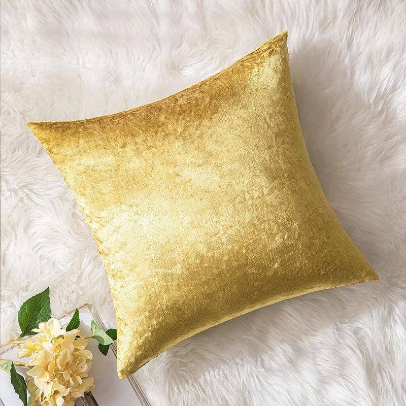 Simple Solid Color Polyester Pillow Covers|Home Decor & Bedding Accessories