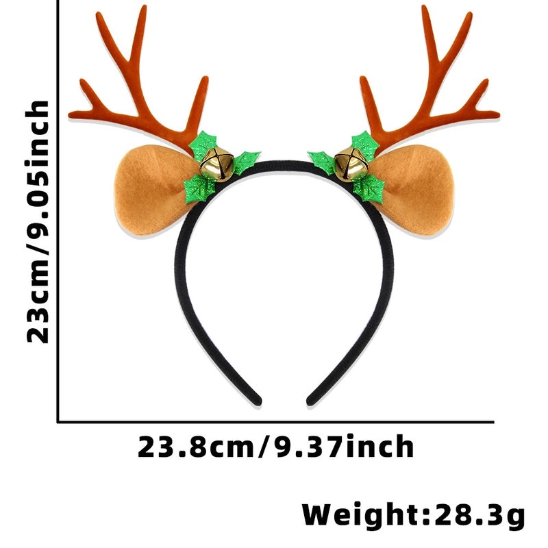Christmas Reindeer Antlers Hair Band for Party Costume Props | Festival Accessories