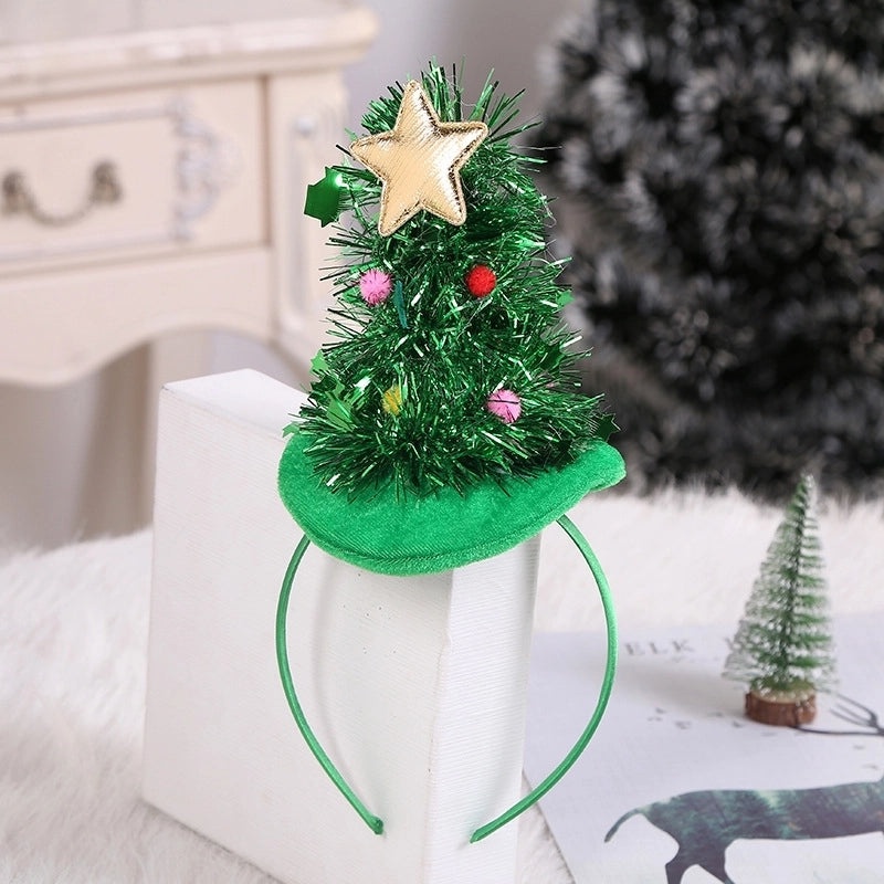Festive Christmas Tree Star Hairband Party Accessory Plastic Headband for Holiday Costume|Holiday Accessories