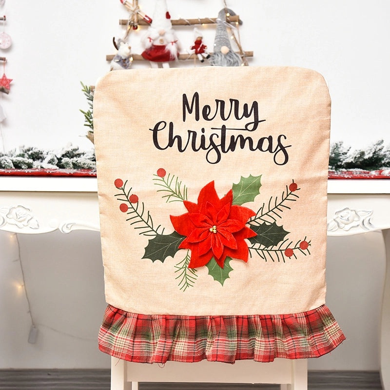 Festive Christmas Tree Chair Cover for Family Gatherings | Home Decor & Seasonal Accessories