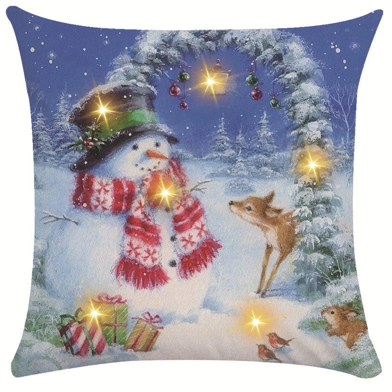 Festive Snowflake Throw Pillow Cover for Couch & Sofa | Home Decor Ornaments