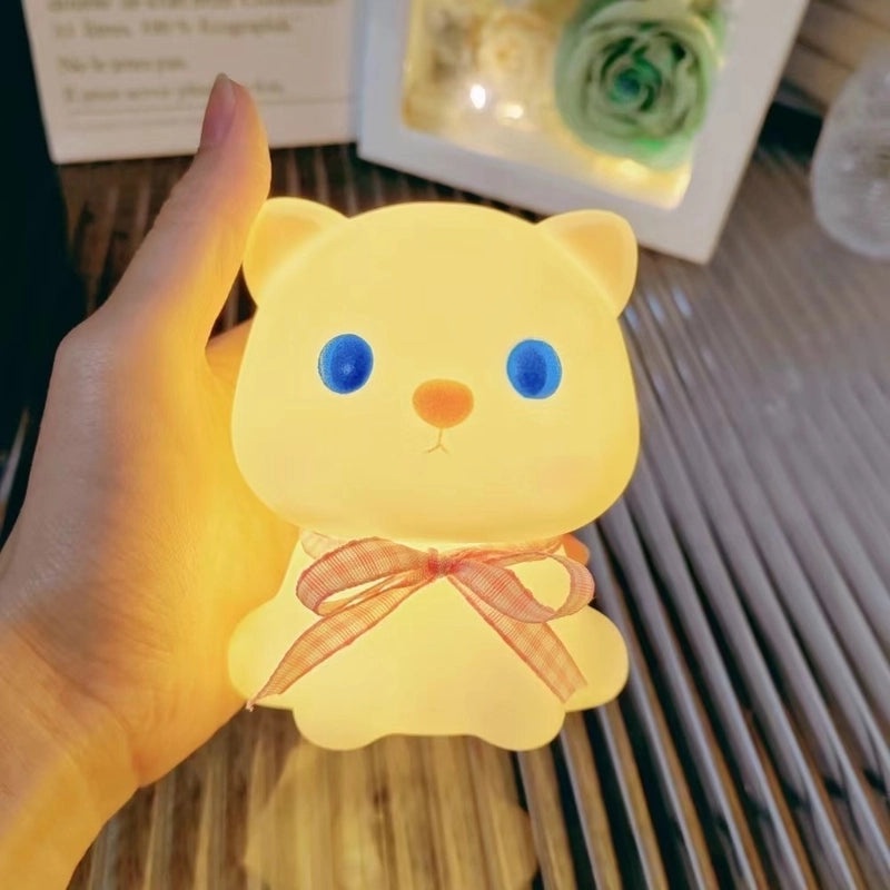 Adorable Bear and Duck Vinyl Night Lights for Indoor Birthday Decor|Home Decor Lighting