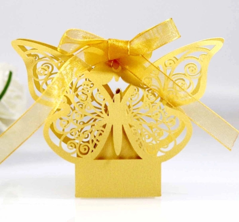 Iridescent Bow Knot Gift Bags 210g for Wedding Banquet|Gift Bags & Packaging