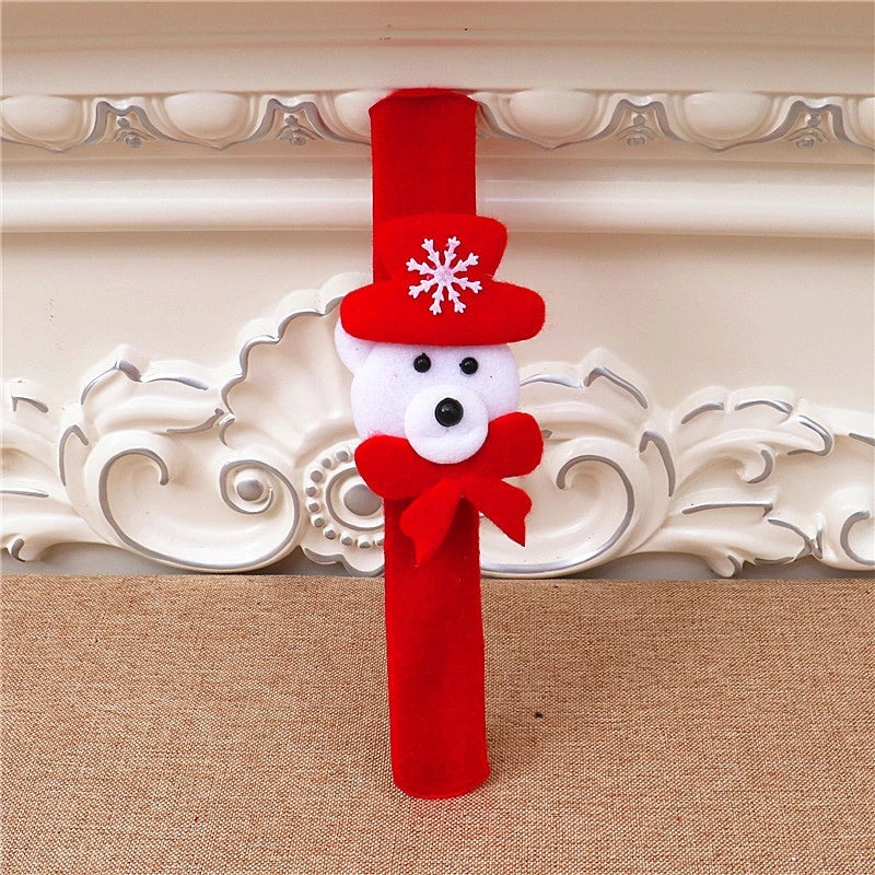 Christmas Light-Up Slap Bracelets for Kids, Snowman & Santa Designs|Kids Jewelry & Accessories