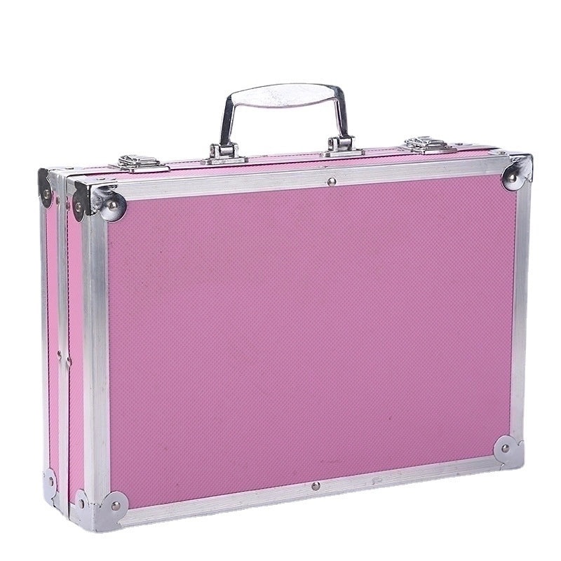 Cartoon Aluminum Pencil Box Set with Watercolor Pens for Kids | Stationery & Office Supplies