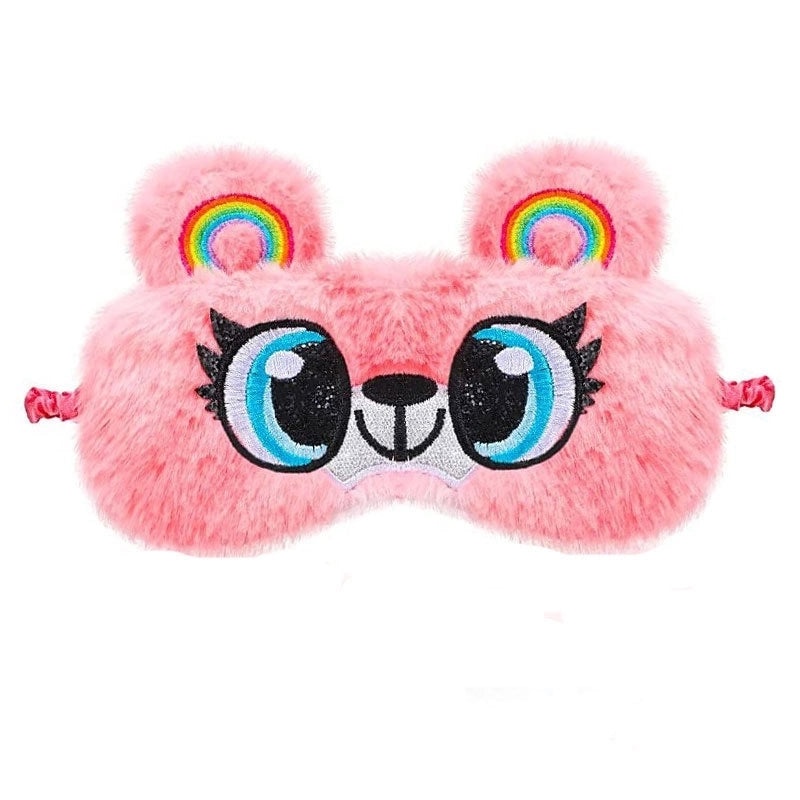 Adorable Cartoon Cotton Plush Satin Sleep Mask | Sleep Accessories