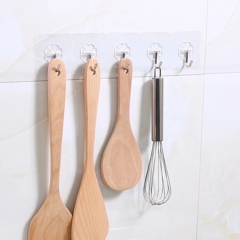 Modern Solid Color PVC Stainless Steel Kitchen Hooks 1 Set|Home & Kitchen Accessories