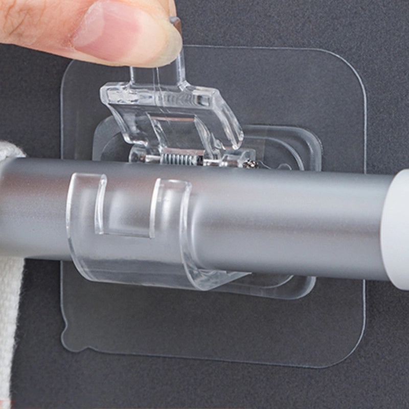 Transparent Seamless Sticky Hook Strong Adhesive Non-Permanent Plastic Hanger for Bathroom Kitchen|Home Organization Accessories