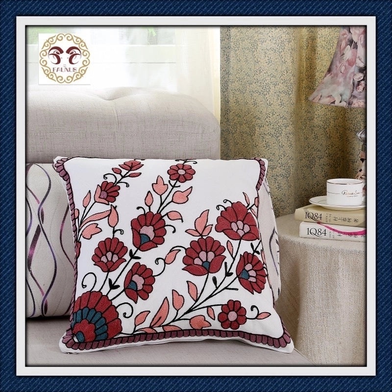 Tropical Floral Cotton Pillow Covers for Vacation Vibes|Home Decor & Bedding