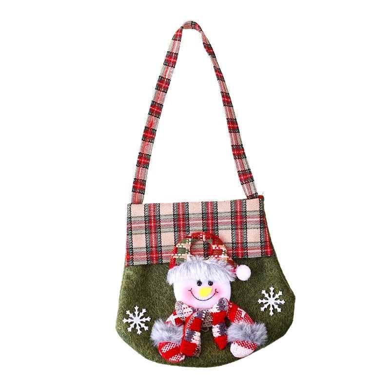Christmas Festive Gift Bags with Santa Claus, Snowman & Elk Design | Holiday Party Supplies