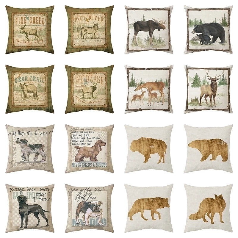 Adorable Animal Plush Short Pillow Covers|Home Decor Pillows