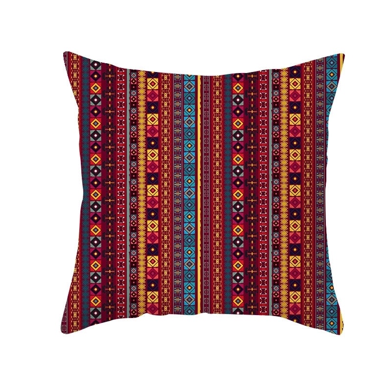Bohemian Geometric Peach Skin Cushion Covers|Home Decor Pillows