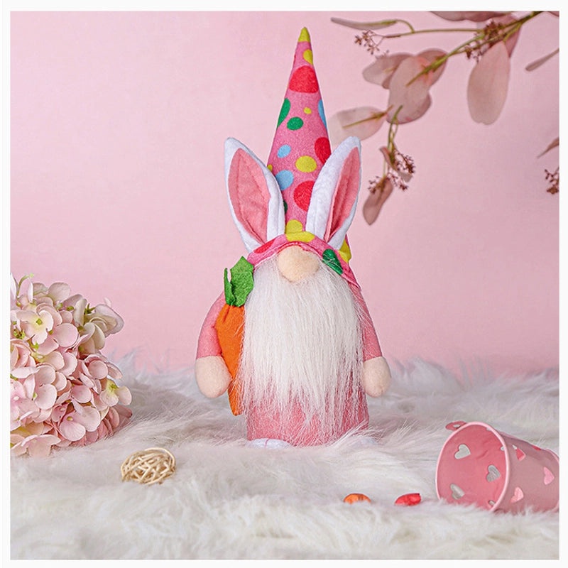 Colorful Easter Bunny Hat Gnome Doll Ornament|Home Decor & Seasonal Decorations