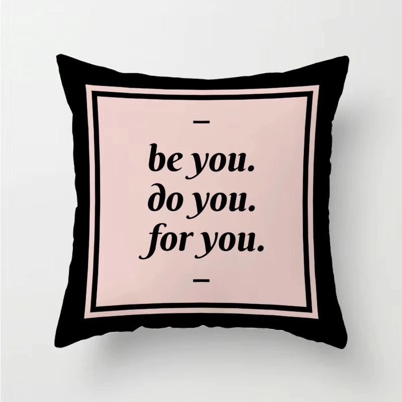 Minimalist Cross Letter Velvet Perfume Bottle Pillow Cover for Couch Sofa Decor|Home Decor & Accessories