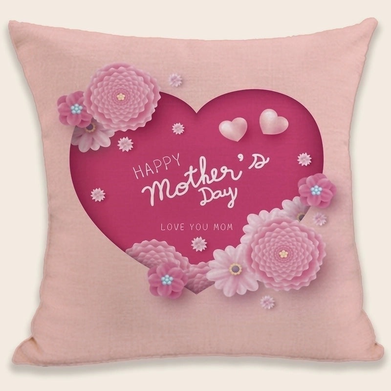 Mama Letter Plush Pillow Cases Minimalist Classic Style Soft Cushion Covers|Home Decor Pillows