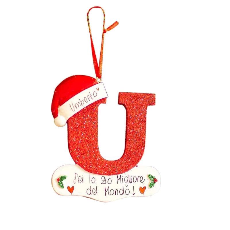 26 English Letters Car Pendant Christmas Tree Ornament for Home Decoration|Car Accessories