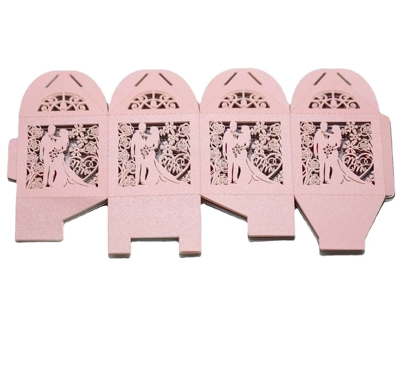 Elegant Floral Bow Knot Paper Gift Bags for Wedding Banquets | Wedding Supplies