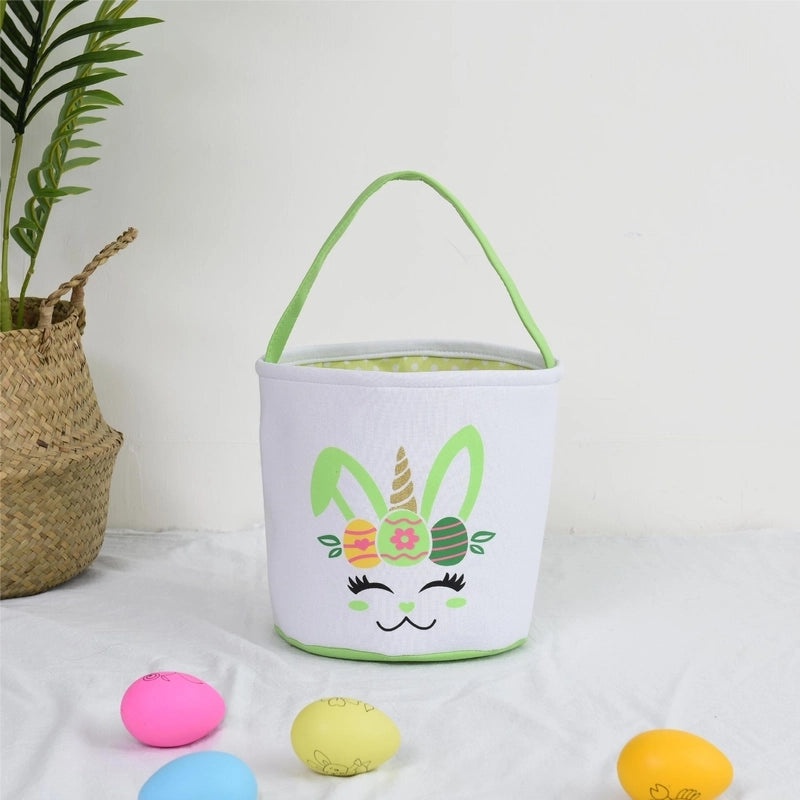 Minimalist Easter Rabbit Cloth Basket for Daily Use | Home Decor & Seasonal Accessories