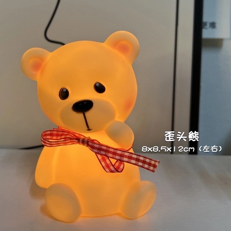 Mini Night Light for Bedroom | Bedside Luminous Table Lamp | Decorative Small Desk Lamp|Home Lighting|Nighttime Ambient Light|Bedroom Accessories