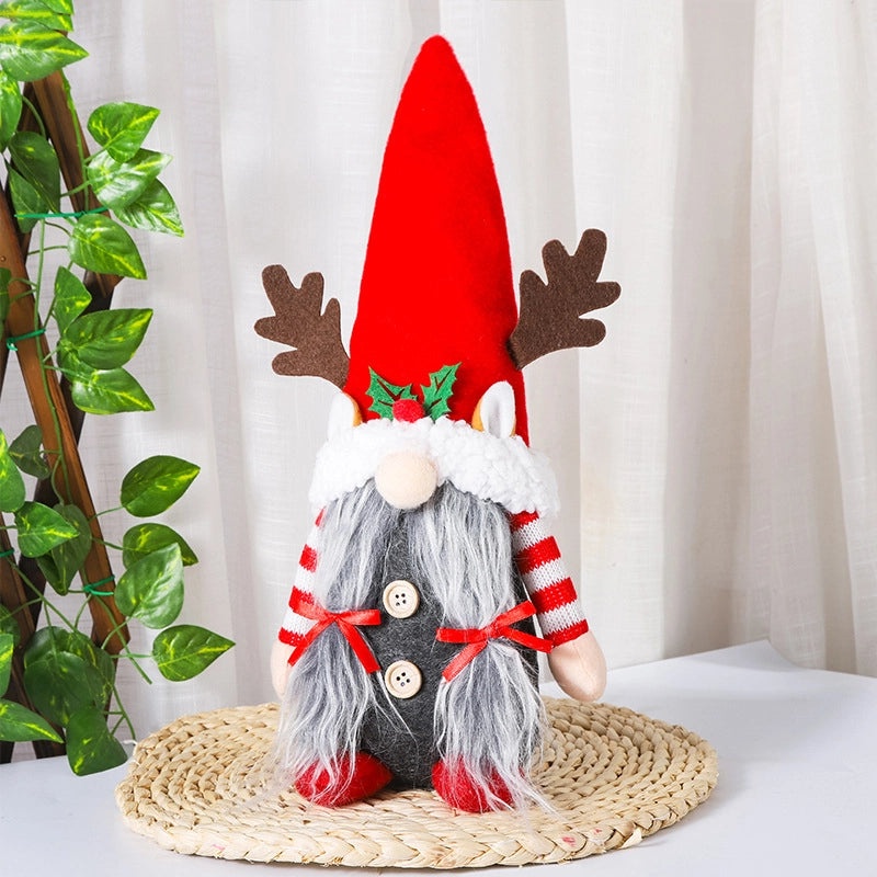 Creative Hong Kong Antler Dwarf Doll Christmas Ornaments | Holiday Decorations & Gifts