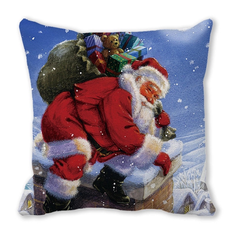 Festive Santa Pillow Covers for Couch Sofa Christmas Home Decor|Home Decor & Pillows