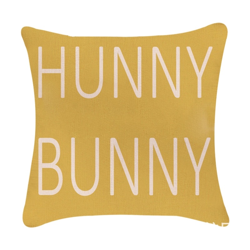 Minimalist Easter Rabbit Linen Pillow Covers for Couch and Sofa Decor | Home Decor Accessories