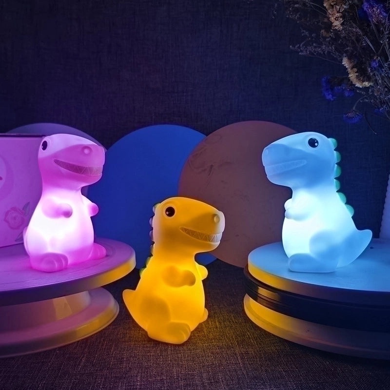 Adorable Dinosaur PVC Night Lamp for Indoor Use|Home Decor Lighting