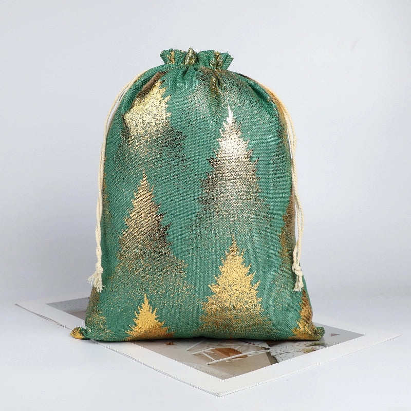 Christmas Tree Santa Claus Snowflake Gift Bags Festive Cloth Wrapping Supplies for Daily Holiday Use|Gift Wrapping Supplies