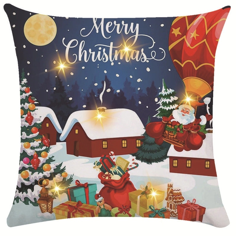 Festive Snowflake Throw Pillow Cover for Couch & Sofa | Home Decor Ornaments