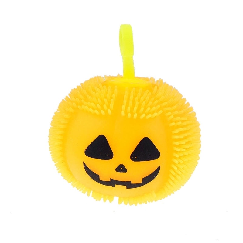 Halloween Pumpkin Squeeze Toy with Hairy TPR Plastic Ball | Toys & Novelties