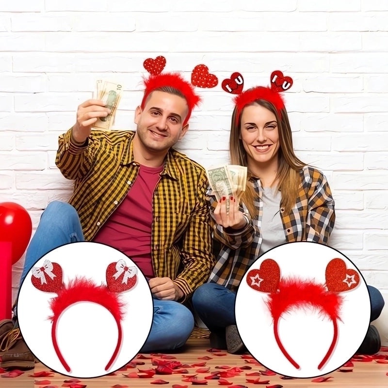 Valentine's Day Heart Shaped Plastic Headband for Party Festival|Accessories & Hair Accessories