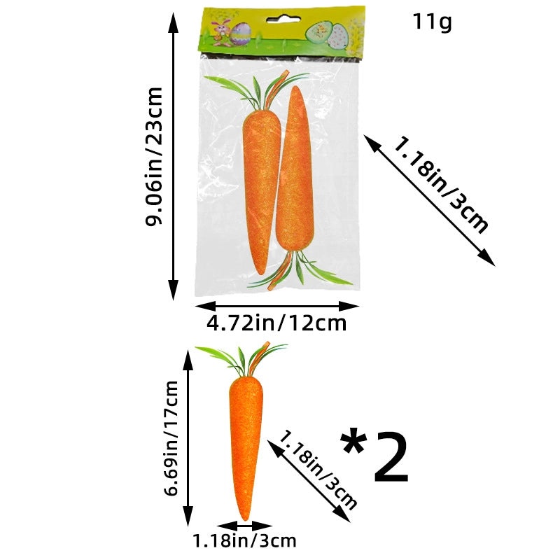 2024 New Easter Carrot Decorations Large and Small Sizes for Living Room Sofa Display|Home Decor Easter Decorations