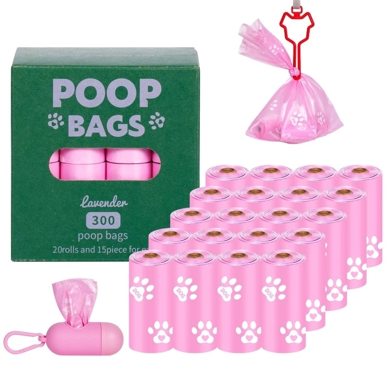 Adorable Paw Print Pet Waste Bags|Pet Waste Management Accessories