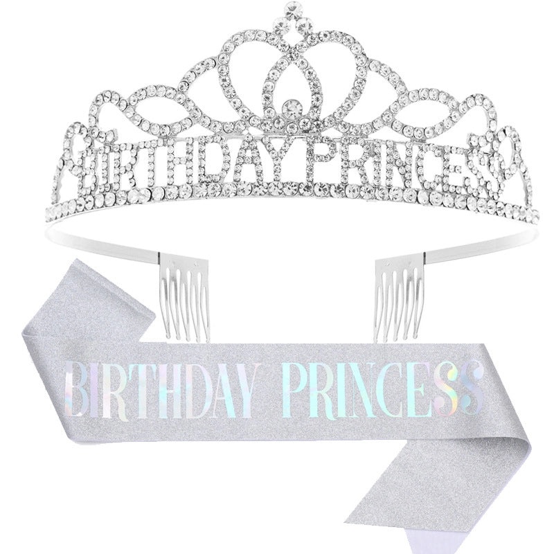 Birthday Princess Crown Jewelry Alloy Birthday Accessories|Jewelry & Accessories