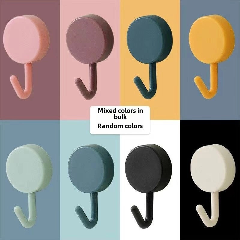 Strong Transparent Adhesive Hook Punch-Free Seamless Load-Bearing Kitchen Hook | Home Organization