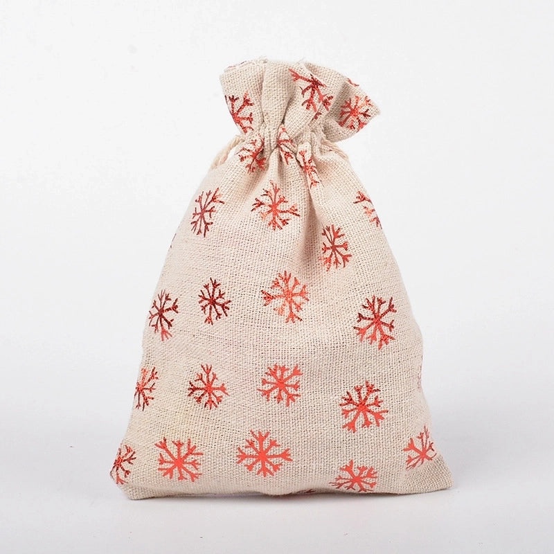 Christmas Star Reindeer Cotton Gift Bags for Holiday Season|Holiday Gift Bags & Wrapping Supplies