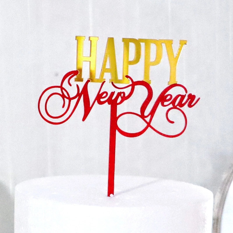 Festive Party Cake Decorations with Cute Basic Letter Plastic Supplies for Christmas and New Year|Home & Garden > Kitchen & Dining > Bakeware & C